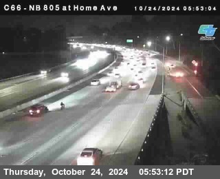 NB 805 at Home Ave (On Ramp)