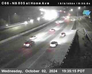 NB 805 at Home Ave (On Ramp)