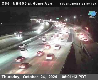 NB 805 at Home Ave (On Ramp)