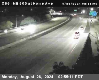 NB 805 at Home Ave (On Ramp)