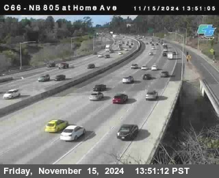 NB 805 at Home Ave (On Ramp)