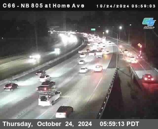 NB 805 at Home Ave (On Ramp)