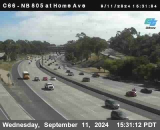 NB 805 at Home Ave (On Ramp)