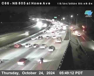 NB 805 at Home Ave (On Ramp)