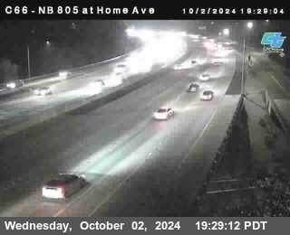 NB 805 at Home Ave (On Ramp)