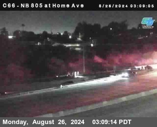 NB 805 at Home Ave (On Ramp)