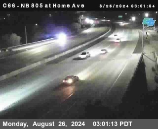 NB 805 at Home Ave (On Ramp)