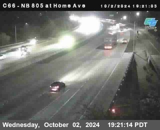 NB 805 at Home Ave (On Ramp)