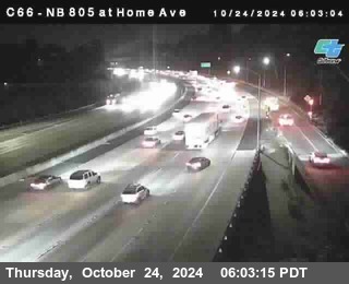 NB 805 at Home Ave (On Ramp)