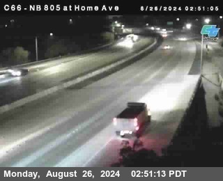 NB 805 at Home Ave (On Ramp)