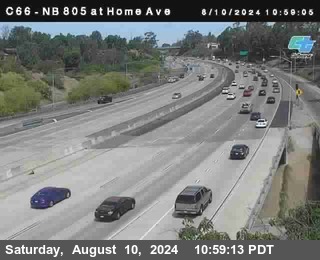 NB 805 at Home Ave (On Ramp)