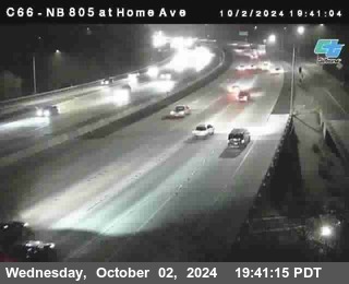 NB 805 at Home Ave (On Ramp)