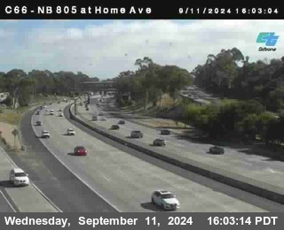 NB 805 at Home Ave (On Ramp)