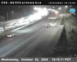 NB 805 at Home Ave (On Ramp)