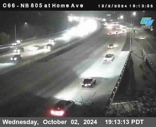 NB 805 at Home Ave (On Ramp)