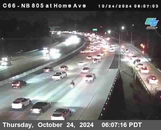 NB 805 at Home Ave (On Ramp)