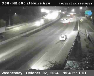 NB 805 at Home Ave (On Ramp)