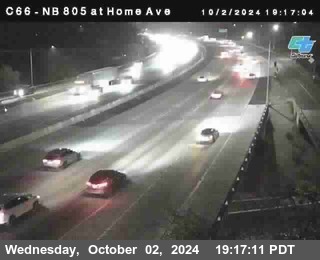 NB 805 at Home Ave (On Ramp)