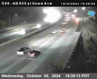 NB 805 at Home Ave (On Ramp)