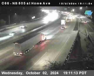 NB 805 at Home Ave (On Ramp)