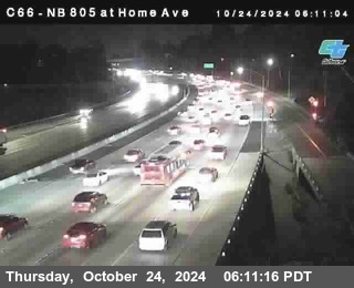 NB 805 at Home Ave (On Ramp)