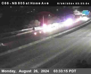 NB 805 at Home Ave (On Ramp)