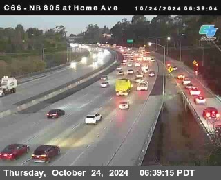 NB 805 at Home Ave (On Ramp)