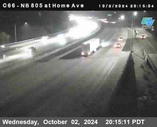 NB 805 at Home Ave (On Ramp)