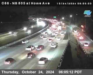 NB 805 at Home Ave (On Ramp)