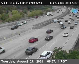 NB 805 at Home Ave (On Ramp)