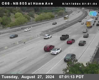 NB 805 at Home Ave (On Ramp)