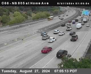 NB 805 at Home Ave (On Ramp)