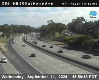 NB 805 at Home Ave (On Ramp)