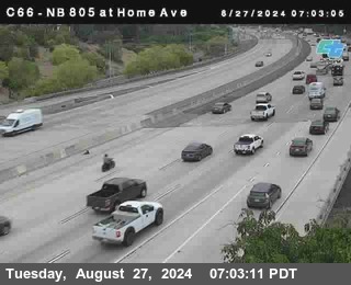 NB 805 at Home Ave (On Ramp)