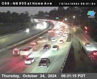 NB 805 at Home Ave (On Ramp)