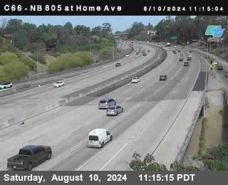 NB 805 at Home Ave (On Ramp)