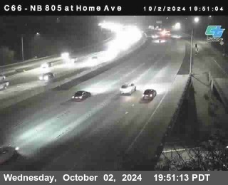 NB 805 at Home Ave (On Ramp)