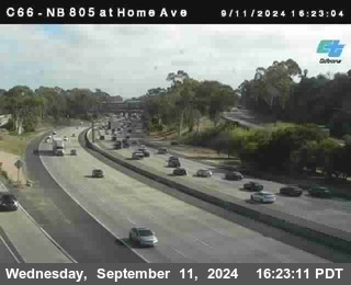 NB 805 at Home Ave (On Ramp)