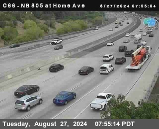 NB 805 at Home Ave (On Ramp)