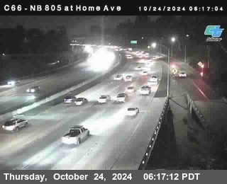 NB 805 at Home Ave (On Ramp)