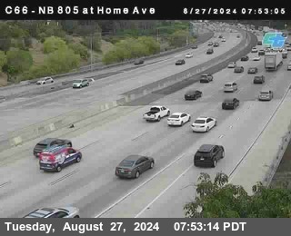 NB 805 at Home Ave (On Ramp)