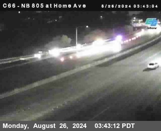 NB 805 at Home Ave (On Ramp)