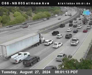 NB 805 at Home Ave (On Ramp)