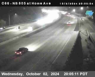 NB 805 at Home Ave (On Ramp)