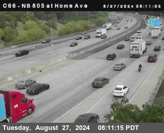 NB 805 at Home Ave (On Ramp)