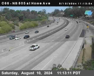 NB 805 at Home Ave (On Ramp)