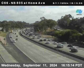 NB 805 at Home Ave (On Ramp)