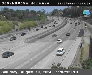 NB 805 at Home Ave (On Ramp)