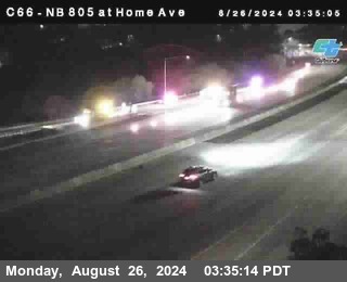 NB 805 at Home Ave (On Ramp)