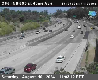 NB 805 at Home Ave (On Ramp)